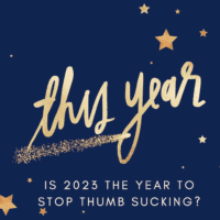 Give up thumb sucking for New Year