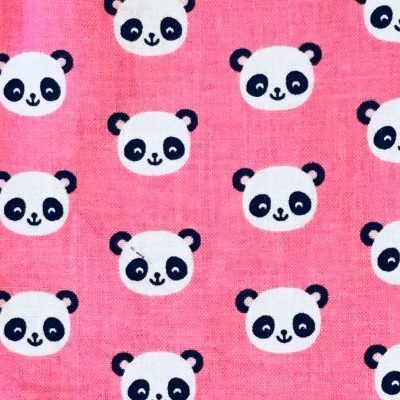 Pink Panda thumb guard fabric
