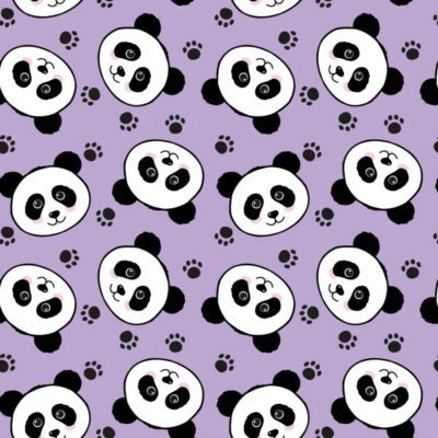 Thumbguard for toddlers in Lilac Panda fabric