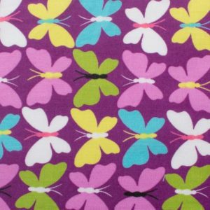 Polycotton Fabric Bright Beaming Butterfly Wings Butterflies