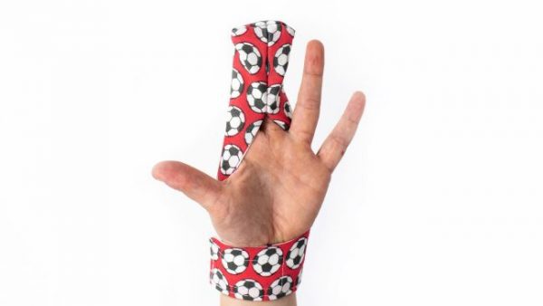 Finger guard football to stop finger sucking