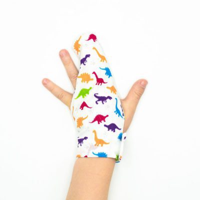 Multi-Coloured Dinosaur Thumbsie® Finger Guard