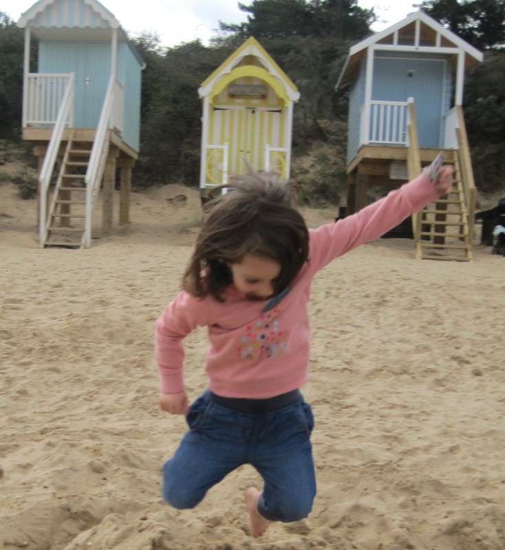 Jumping for joy with Thumbsie® thumb guard
